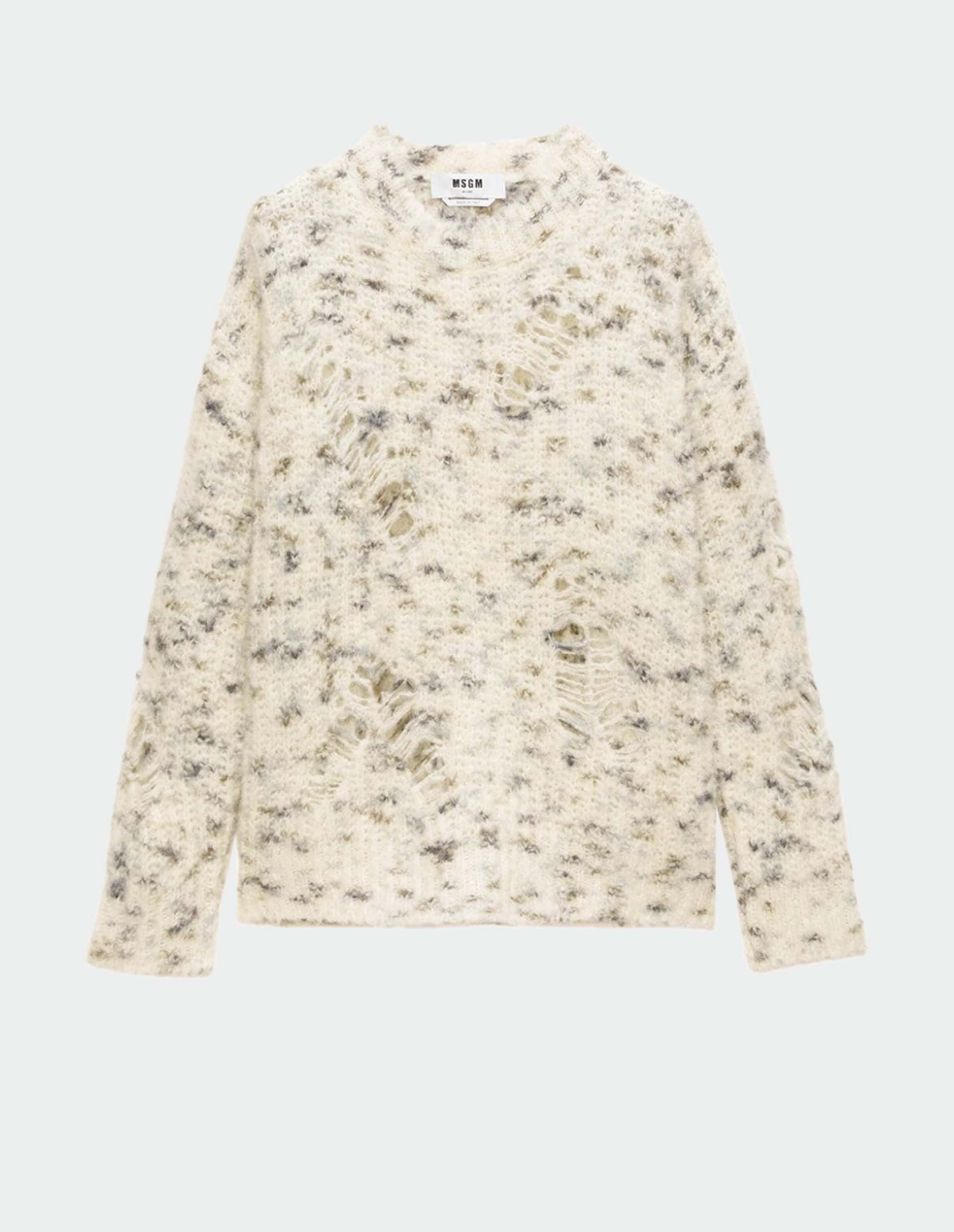 Свитер из альпаки с рваным эффектом MSGM
