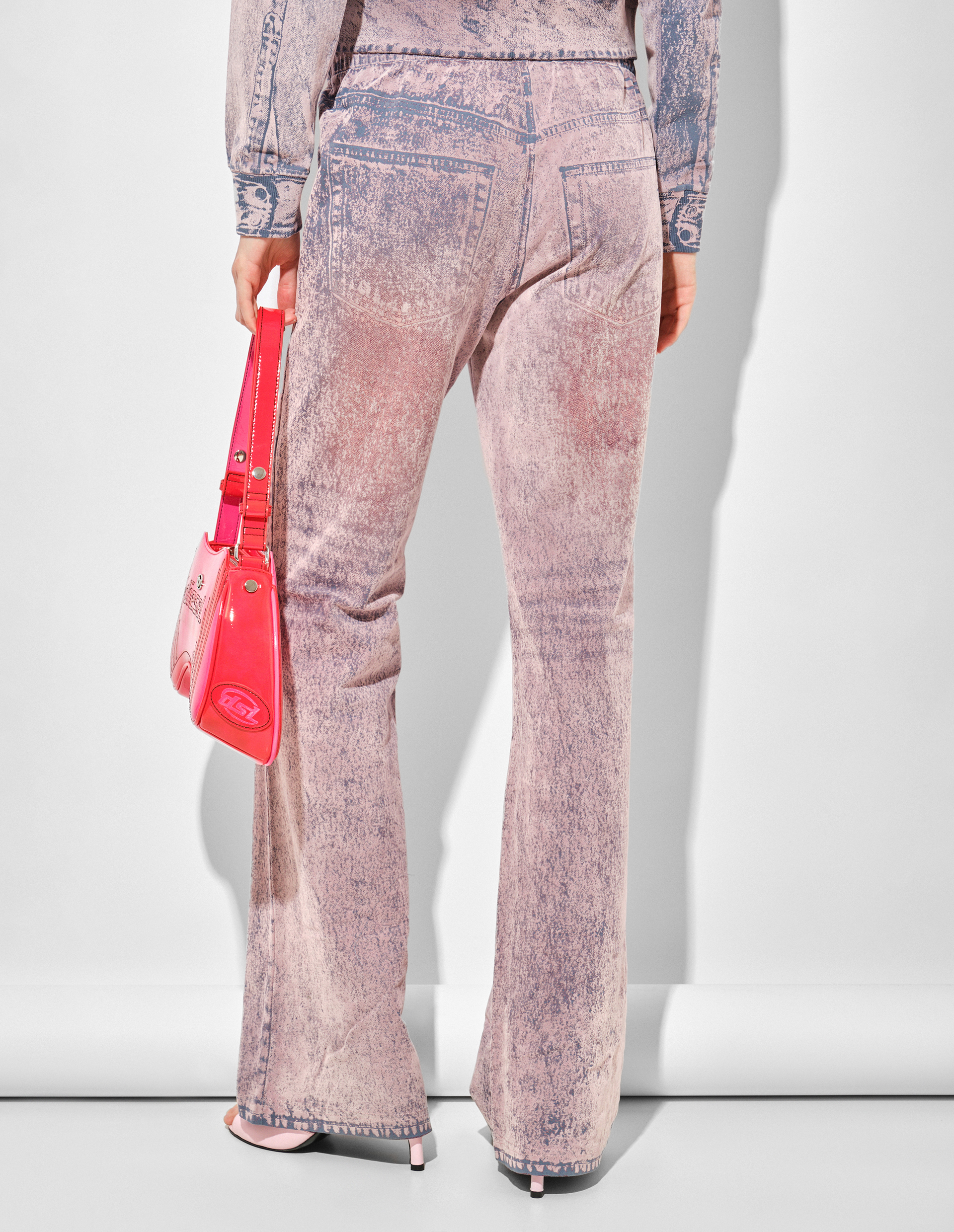 Прямые брюки P-NERV с bleach-эффектом DIESEL | Фото 3