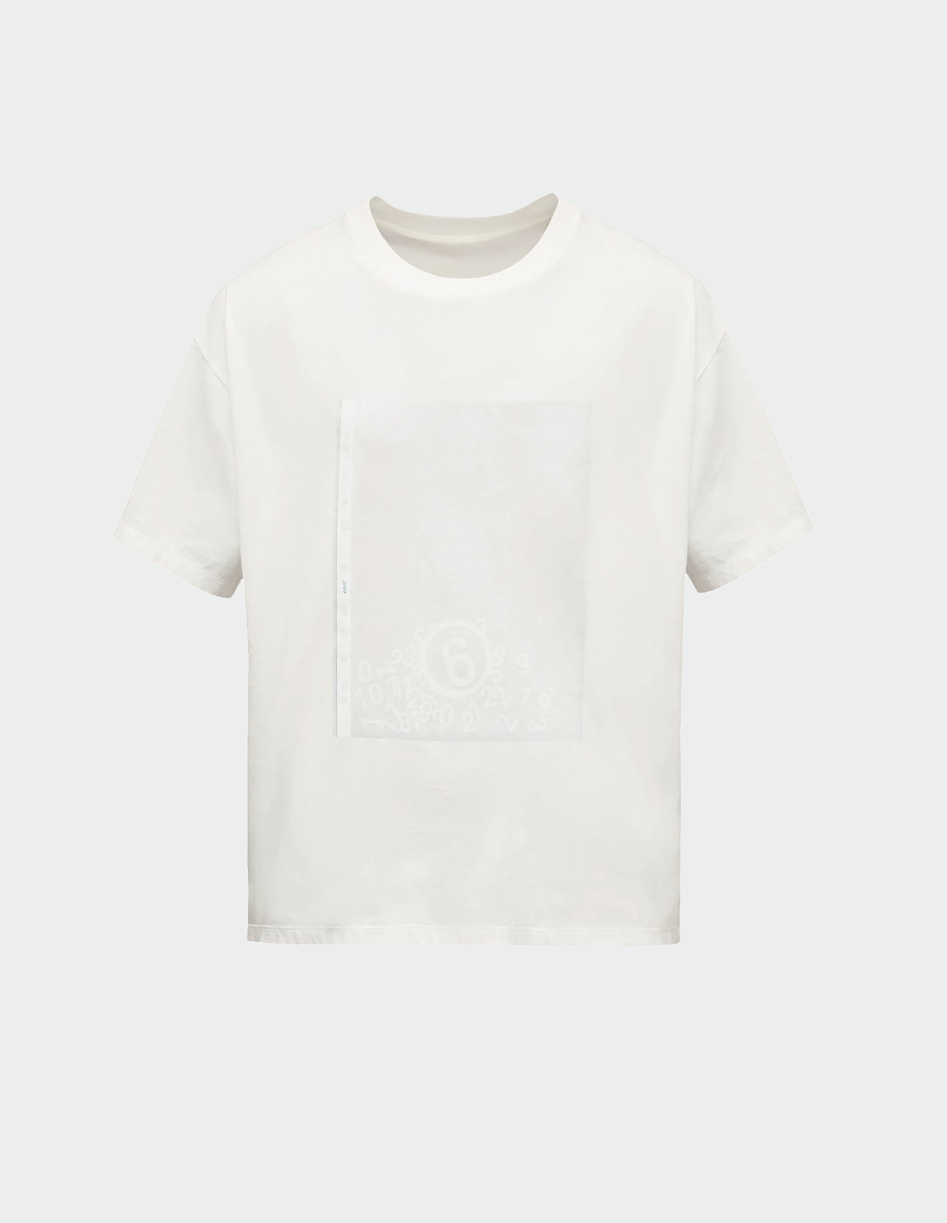 Белая футболка с принтом Paperslip
Graphic T-shirt MM6